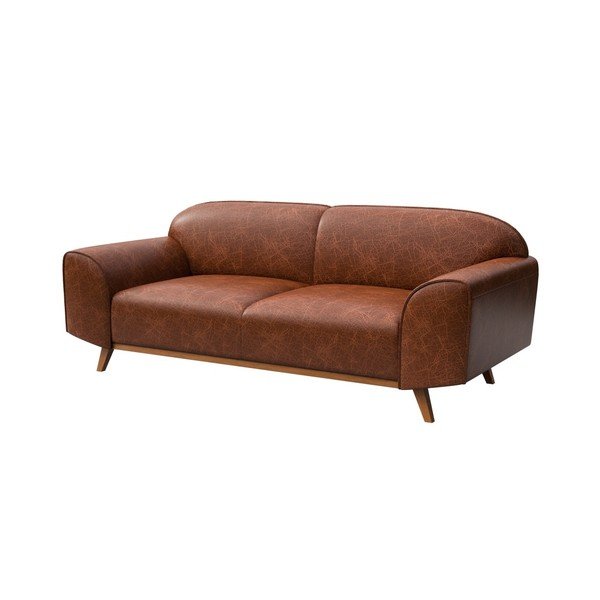 Кафяв кожен диван 193 cm Nesbo - MESONICA-image-2