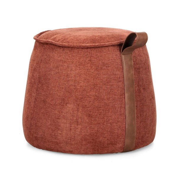Теракотена шенилова табуретка Anila – Bizzotto