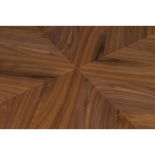 Кръгла маса за хранене с плот от орехово дърво ø 120 cm Clover - Dutchbone-image-1