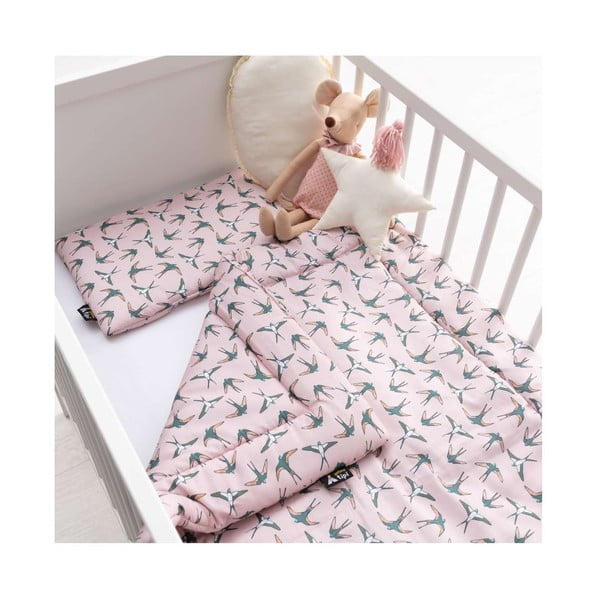 Розов комплект за детско легло Sweet Dreams - Yellow Tipi-image-3