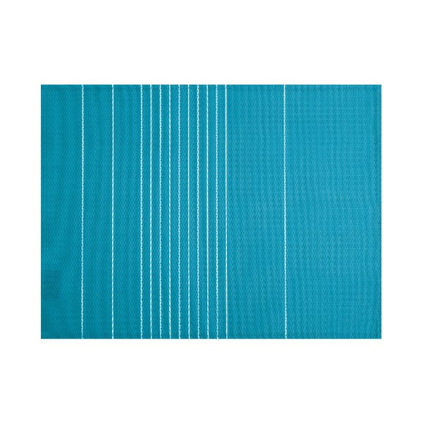Постелка с тюркоазено синьо райе, 45 x 33 cm - Tiseco Home Studio