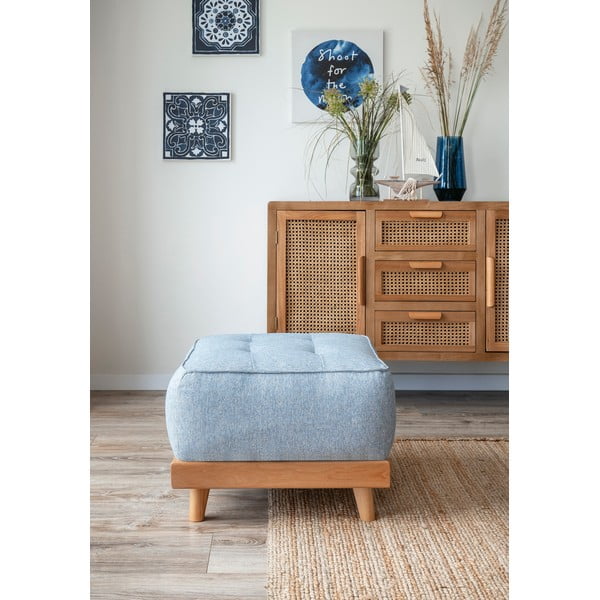 Светлосиня табуретка за крака Dazzling Daisy - Miuform-image-1