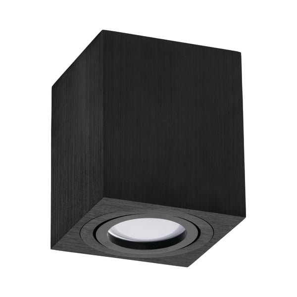 Черна лампа за таван Блок, височина 11,5 cm - Kobi