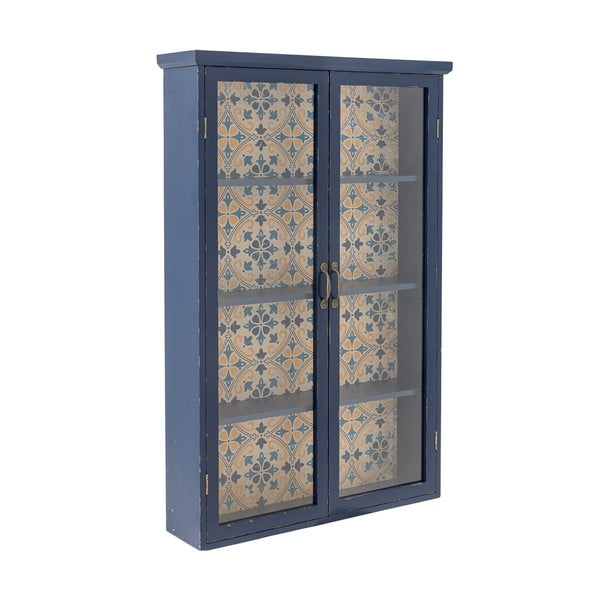 Синя витрина от масивна ела 81x122x22 cm Hazem – Bloomingville-image-2