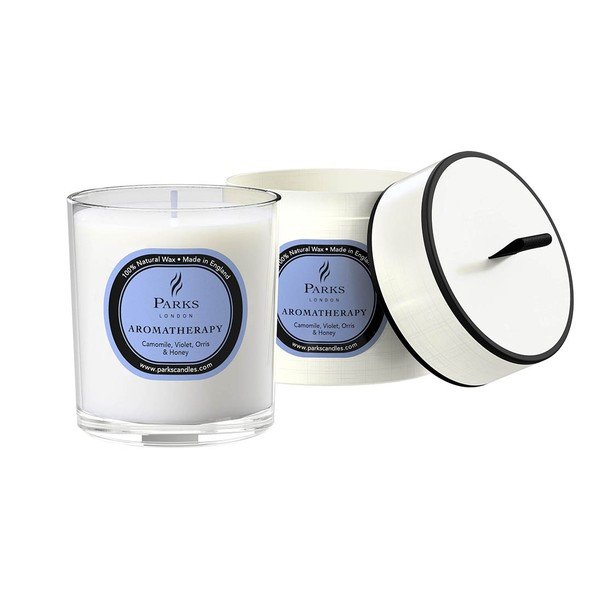 Свещ с аромат на виолетки, лайка и мед , 50 часа горене Camomile, Violet, Orris & Honey - Parks Candles London-image-1