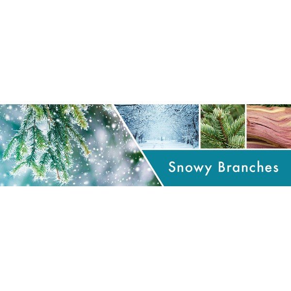 Ароматизирана свещ , време на горене 35 ч. Snowy Branches - Goose Creek-image-1