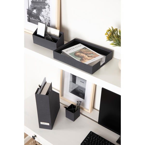 Картонени органайзери в комплект от 4 бр. Hugo Canvas Paper Laminate – Bigso-image-1