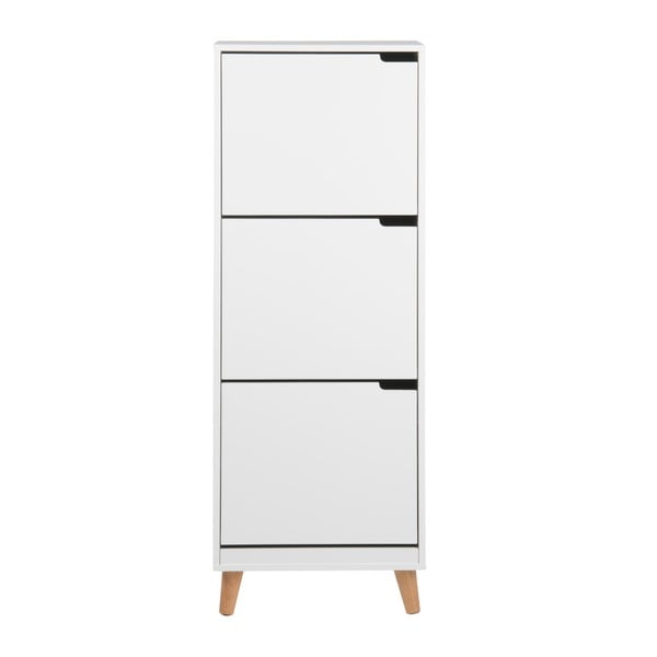 Бял шкаф за обувки с панти Mitra - Actona-image-4