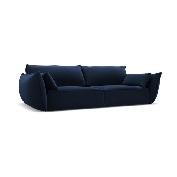 Тъмносин кадифен диван 208 cm Vanda – Mazzini Sofas-image-2