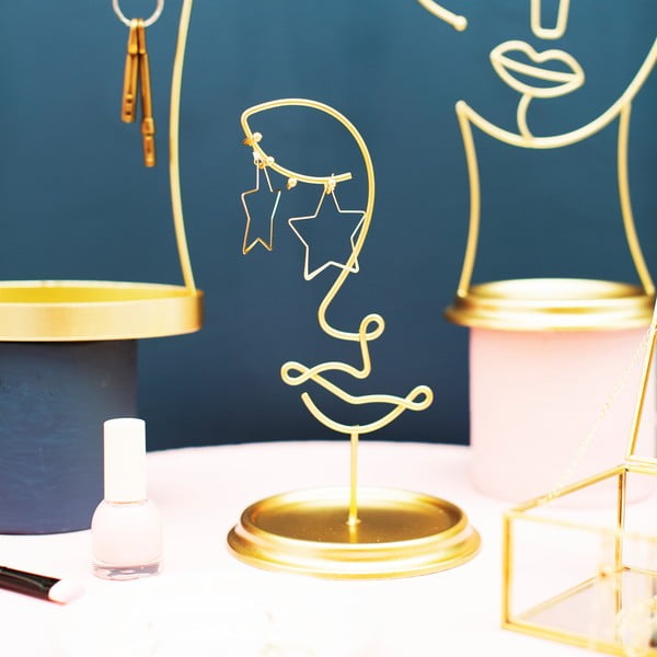 Стойка за бижута в злато Leila - Sass & Belle-image-1