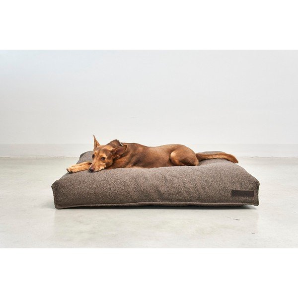 Кафяв матрак за куче от букле 100x75 cm Mondo Chocolate M – MiaCara-image-1