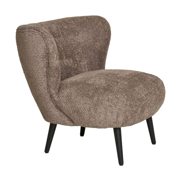 Кафяво кресло от букле Covelo – House Nordic-image-2