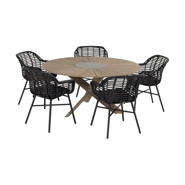 Черен градински стол Cecilia - Hartman-image-4