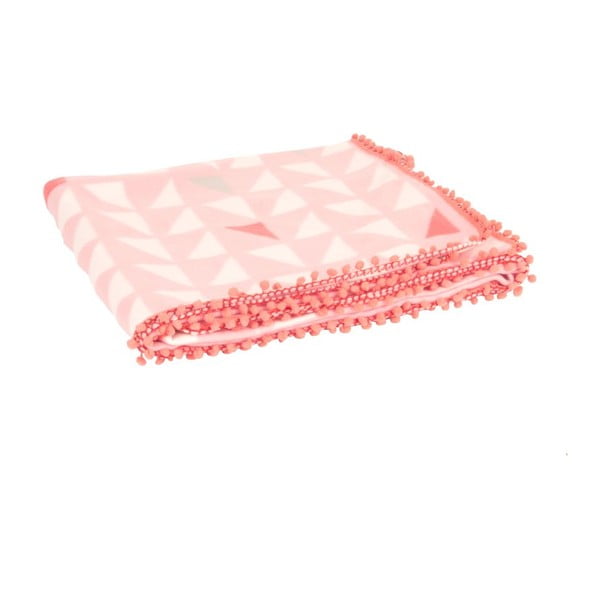 Deka Triangles Pink, 180x150 cm-image-1