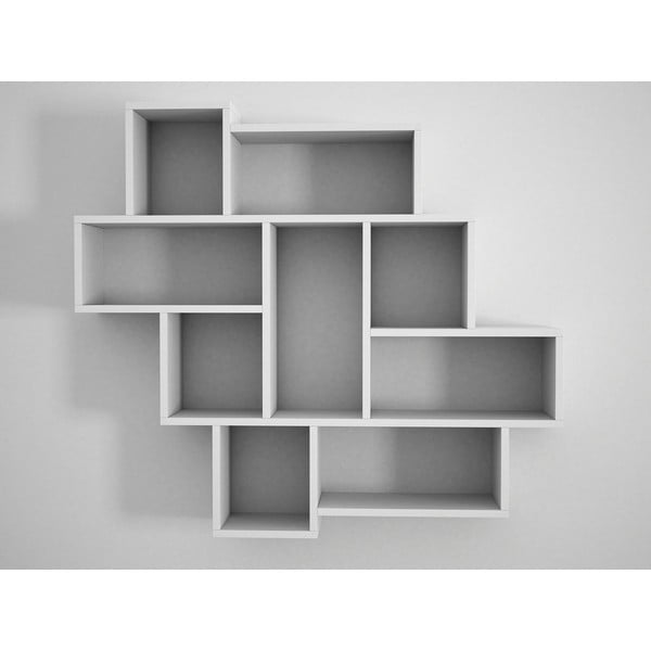 Бял стенен рафт Parola - Tera Home-image-2