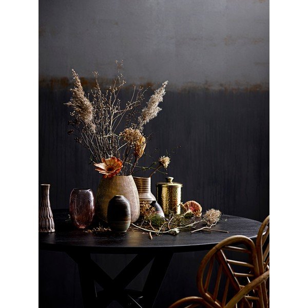 Орнаменти от розова стъклена ваза - Bloomingville-image-1