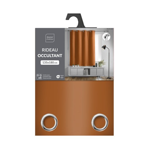 Теракотено затъмняващо перде 135x180 cm Occult – douceur d'intérieur-image-2