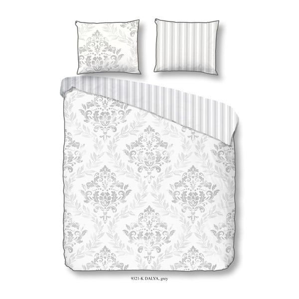 Бяло памучно спално бельо от сатен , 200 x 200 cm Dalya - Descanso