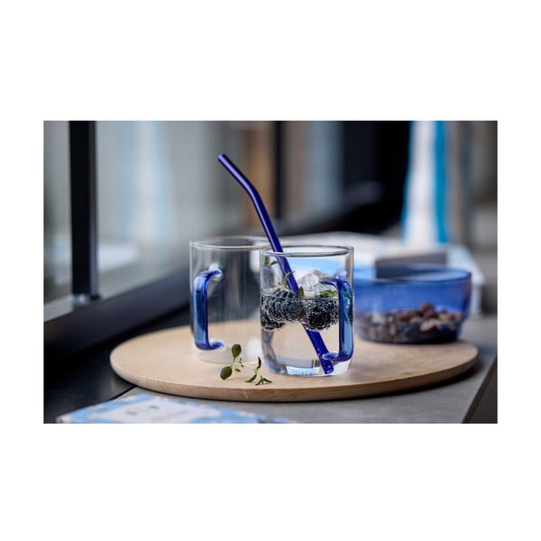 Стъклени сламки с четки за почистване в комплект от 4 бр. – Lyngby Glas-image-1