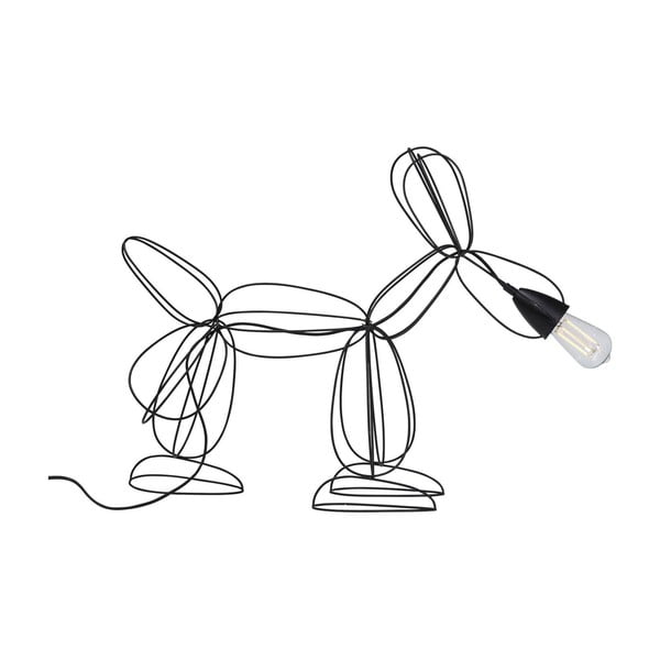 Černá stojací lampa Kare Design Dog