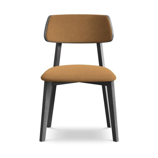 Теракотен трапезен стол от масивна дървесина Niu – Makamii-image-1