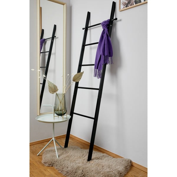 Черна бамбукова стълба за кърпи Suri - Wenko-image-1