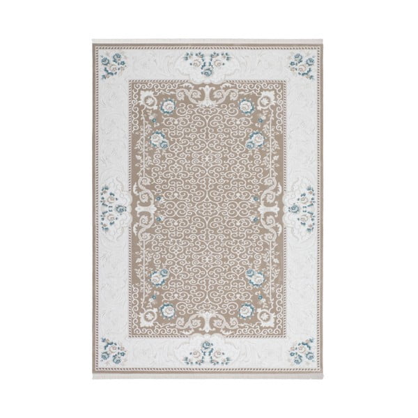 Béžový koberec Kayoom Splendid, 80 x 300 cm