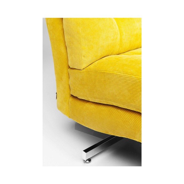Жълт фотьойл на колела Cinema - Kare Design-image-1