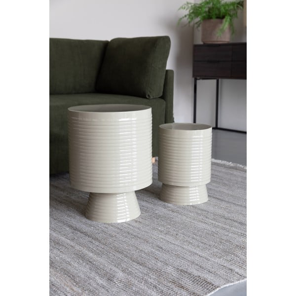 Метална кръгла странична масичка ø 35 cm Sven – White Label-image-1