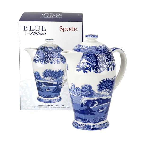 Чайник от бял и син порцелан Blue Italian, 750 ml - Spode