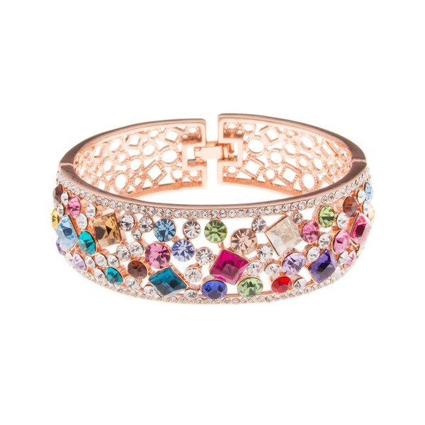 Pozlacený náramek s krystaly Swarovski Musaventura Jardín