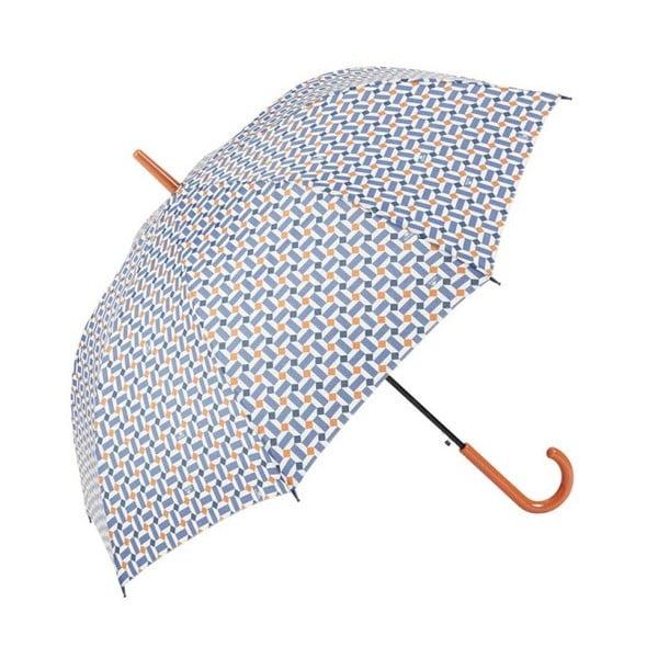 Гол чадър със сини детайли Печат, ⌀ 97 cm - Ambiance