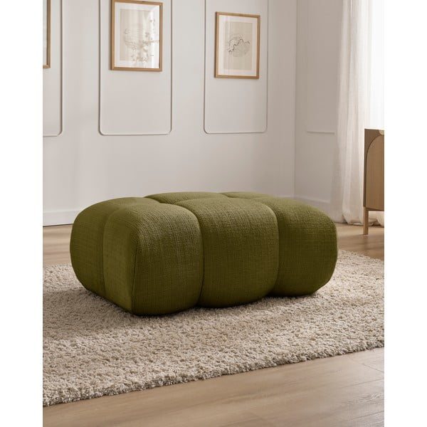 Зелена шенилова табуретка Ivane – Bobochic Paris-image-1