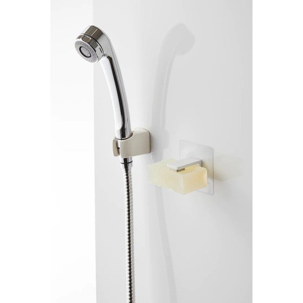 Бяла самозалепваща пластмасова магнитна поставка за сапун Film Hook – YAMAZAKI-image-3