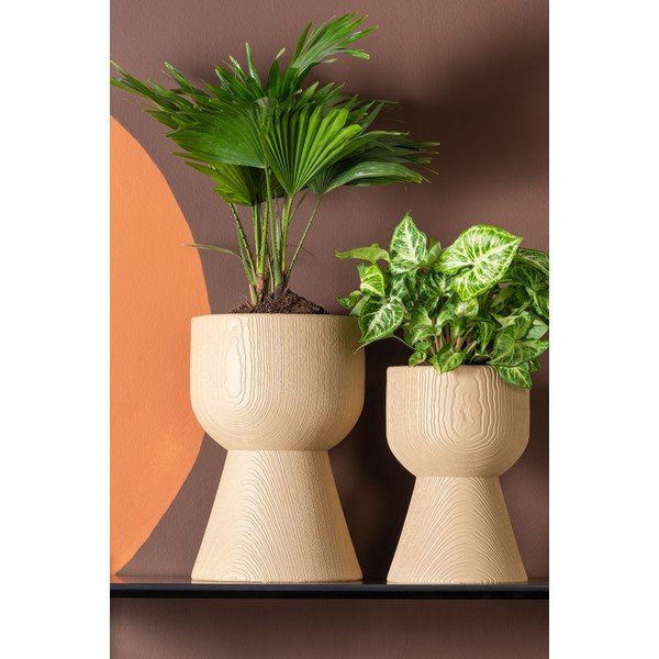 Бежова саксия за цветя Tam Tam, ø 21 cm - PT LIVING-image-1