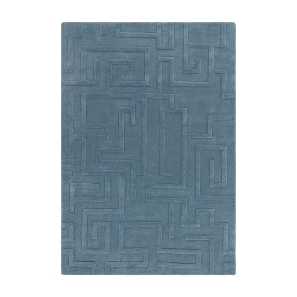 Син вълнен килим 120x170 cm Maze - Asiatic Carpets
