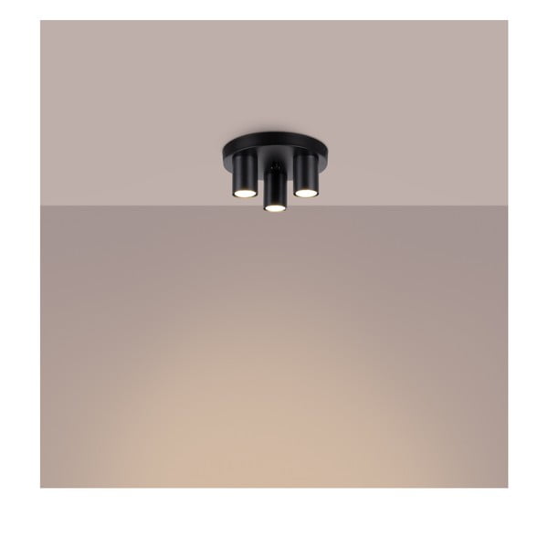 Черно осветително тяло за таван Castro – Sollux-image-2