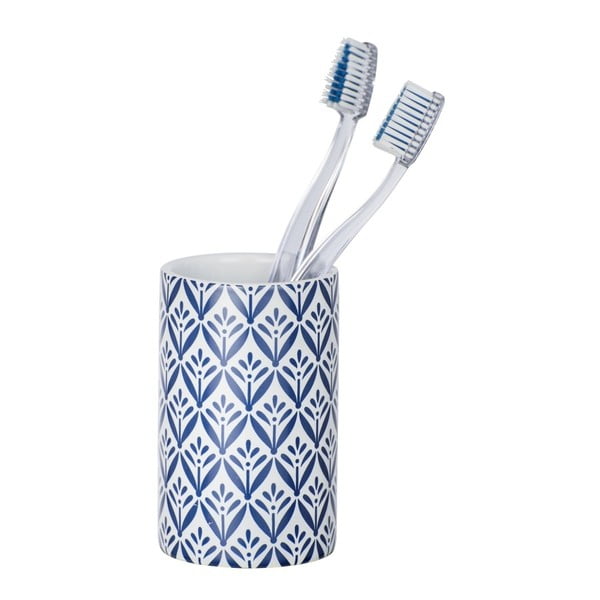 Синя керамична чаша за четки за зъби Lorca - Wenko-image-1