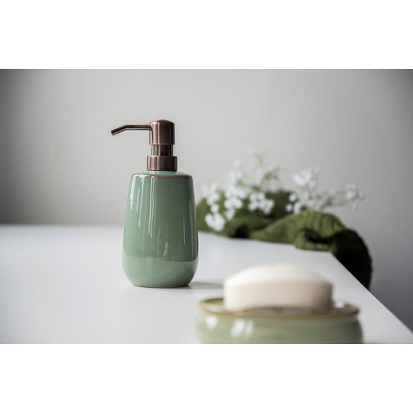 Зелен керамичен дозатор за сапун Sirmione - Wenko-image-2