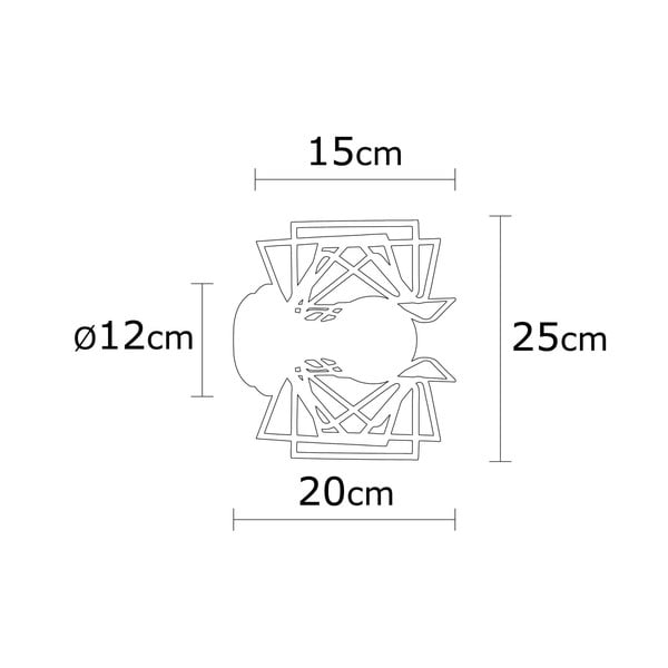 Черна стенна лампа Nemrut – Opviq lights-image-3