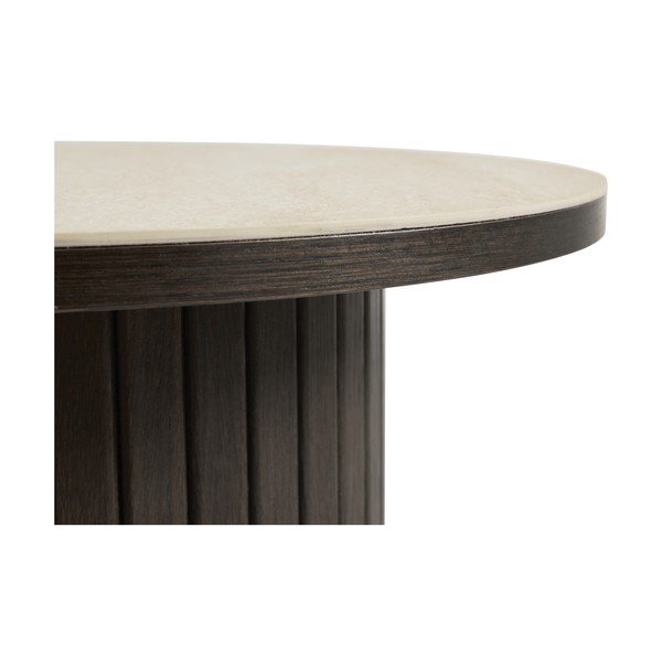 Кръгла странична масичка с керамичен плот ø 50 cm Enna – Unique Furniture-image-2