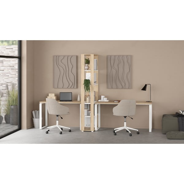 Работна маса с дъбов плот 60x150 cm Sign - Tvilum-image-4