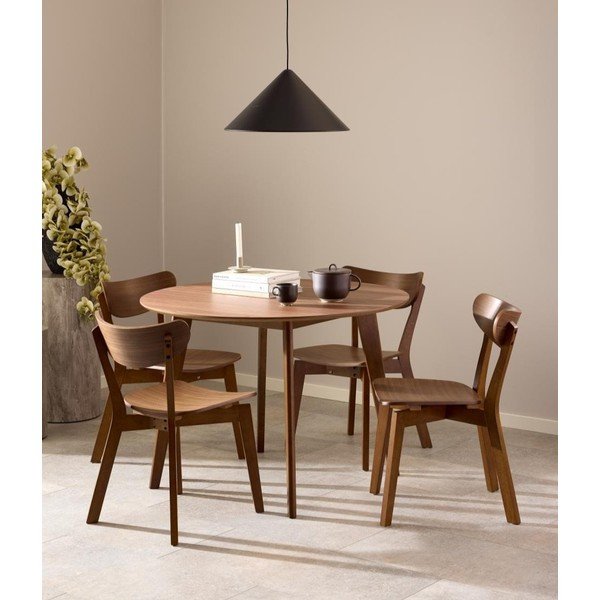 Кафяв трапезен стол Roxby – Actona-image-1