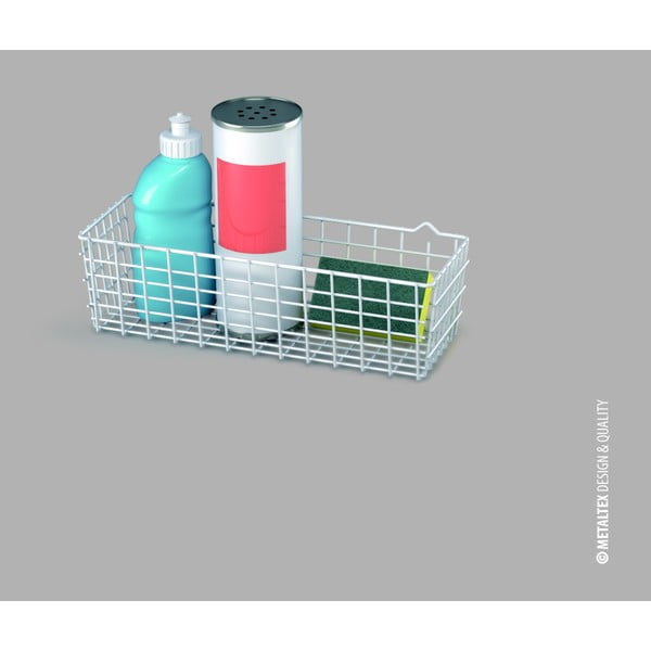 Бяла допълнителна кошница Pandino - Metaltex-image-1