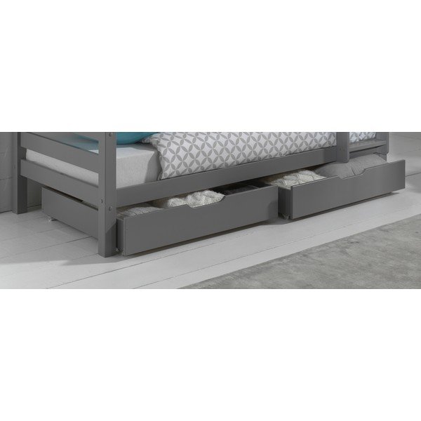 Сиви кутии за съхранение за детско легло 2 бр. PINO – Vipack-image-1