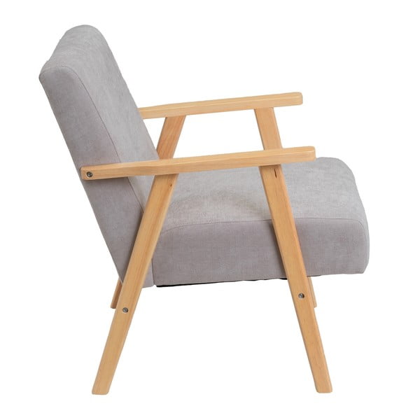 Сиво шенилово кресло Vintage – Casa Selección-image-3