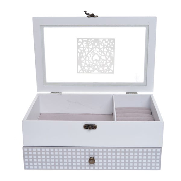 Dřevěná úložná krabička Ewax Razanna Duro, 24 x 15,5 x 10 cm