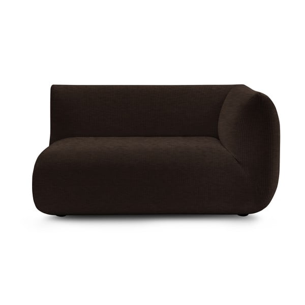Тъмнокафяв модулен диван от рипсено кадифе (десен ъгъл) Lecomte – Bobochic Paris