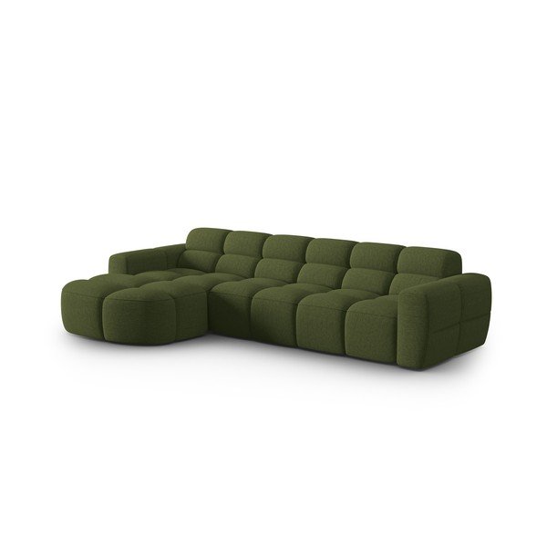 Зелен ъглов диван Lisa – Micadoni Home-image-2