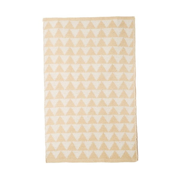 Béžový koberec TJ Serra Triangle, 60 x 90 cm